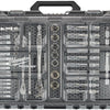 Set con cricchetto e chiavi a bussola Milwaukee confezione metrica ¼ ½ (63 pezzi) - 4932493661