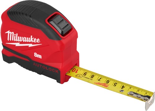Metro a nastro Milwaukee con bloccaggio automatico | 8mx25mm - 4932498774