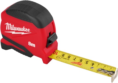 Milwaukee rolmaat compact gen ii | 8 m x 25 mm - 4932498780