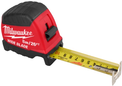 Milwaukee rolmaat | wide blade | 26 ft 8 m x 35 mm - 4932499206
