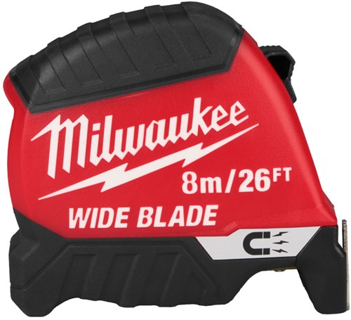 Metro a nastro Milwaukee | lama larga | magnetico | 26 piedi 8 mx 35 mm - 4932499210