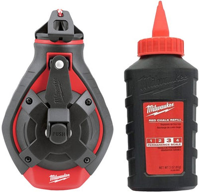 Milwaukee sfumino linea spessa e ricarica gesso rosso - 4932498391