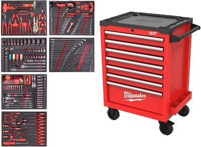Milwaukee src27-1 gevulde gereedschapswagen | toolguard | 27 69 cm | staal | 337-delig - 4932500754