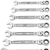 Set di chiavi fisse e a cricchetto Milwaukee | massima flessibilità del morso | 7 pezzi - 4932478557