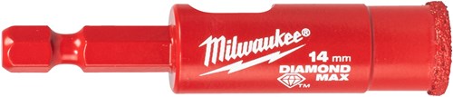 Milwaukee accessoires milwaukee tegelboor | diamond max™ | 1 4 nat droog | 14 mm 1 4 hex - 4932498346