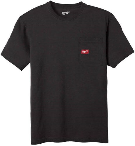 Milwaukee wt ss bl xl t-shirt work short sleeve black xl - 4932493006