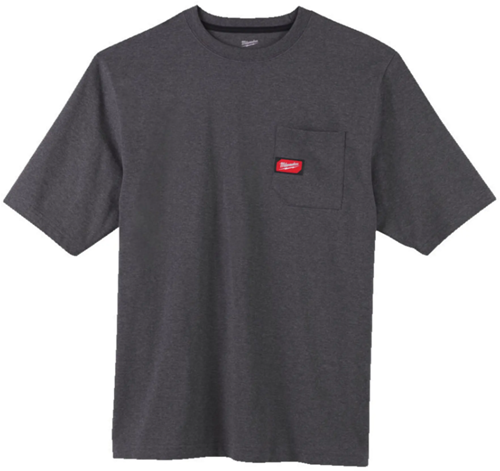 Milwaukee wtssgr l t-shirt work short sleeve grey l - 4932493010