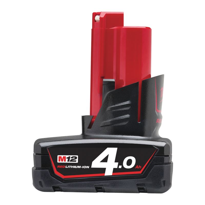 Milwaukee m12 b4 accu (12 v 4.0ah redlithium-ion) - 4932430065