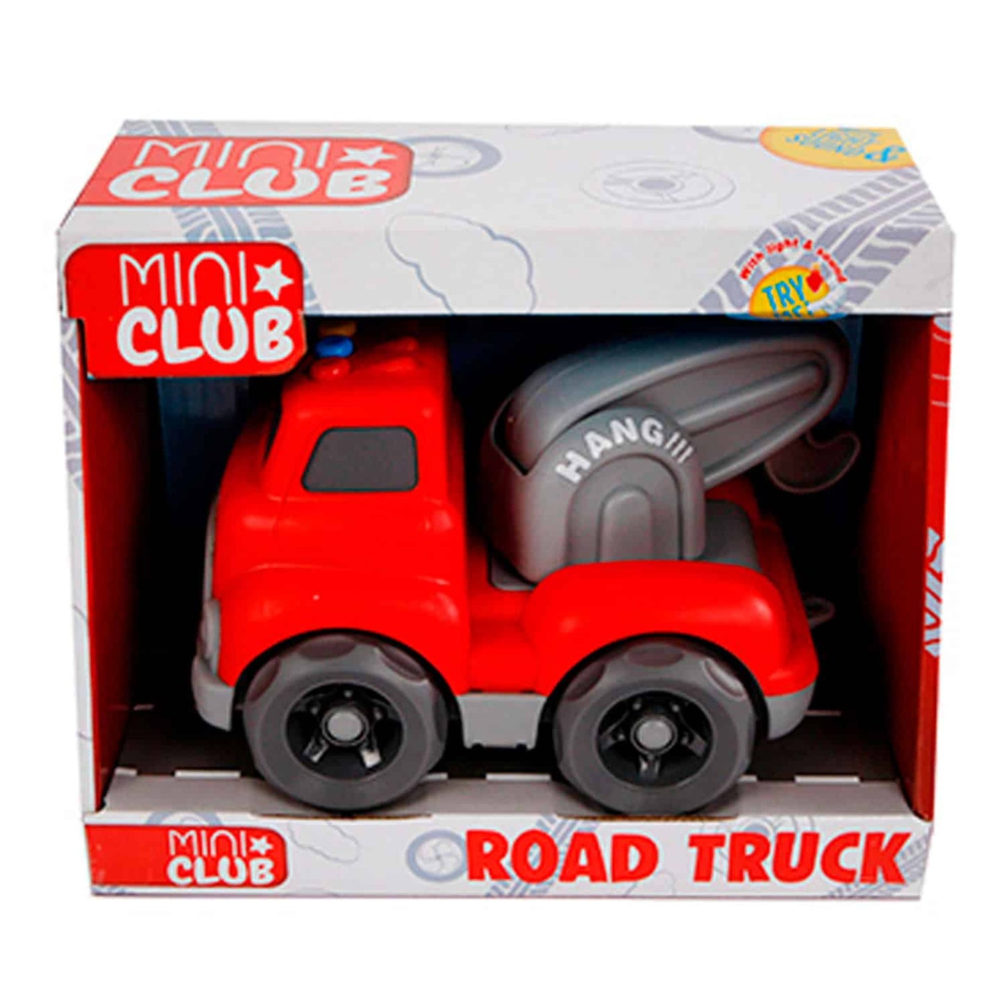 Cilgro Mini Club Takelwagen con luce e suono di 16 cm rosso