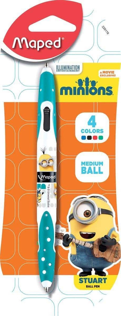 Minions 4 colores bolígrafo