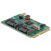 DELOCK MINIPCIE I O PCIE 2XSATA 6GBS