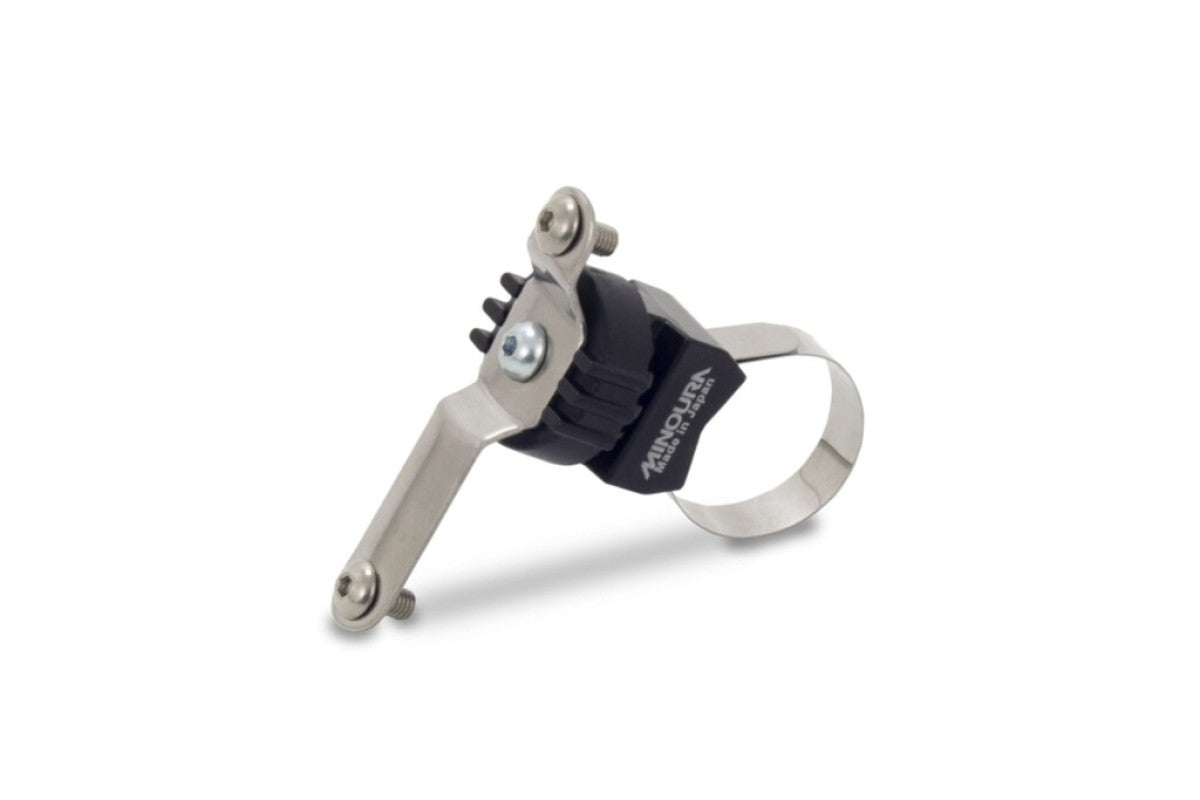 Conferma del telaio Bidon Minoura EB-100 Ø22 ~ 35 mm in argento