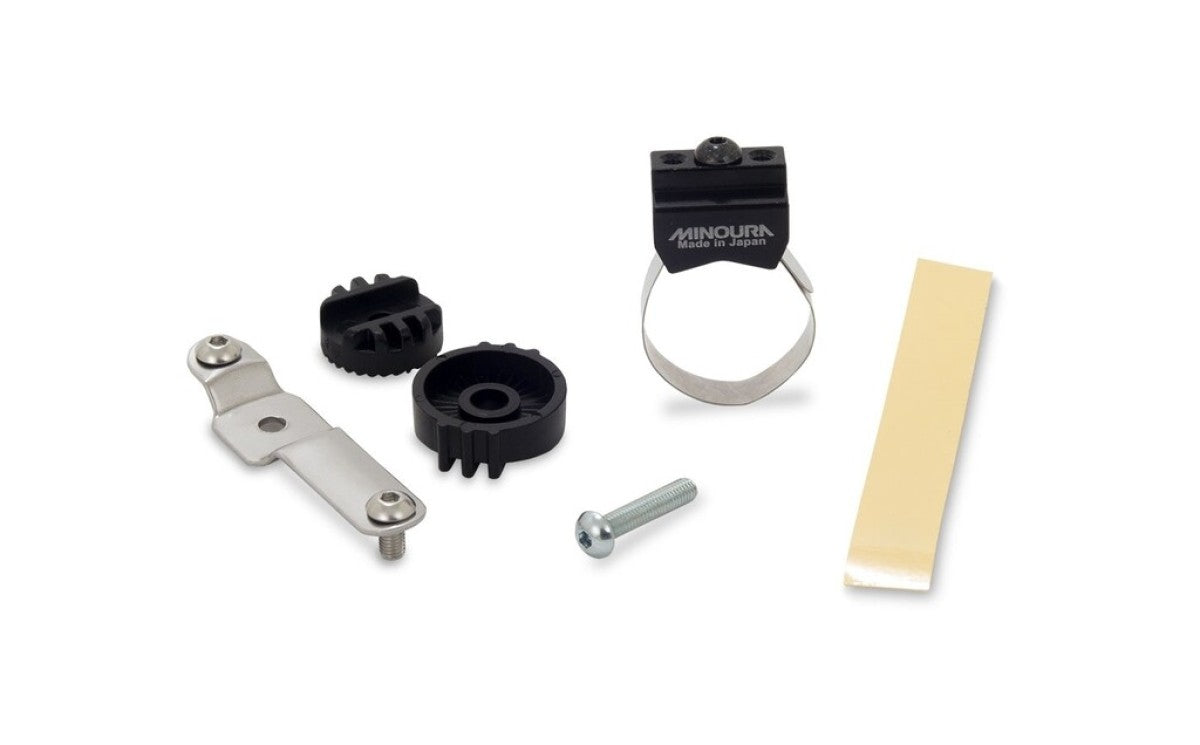 Conferma del telaio Bidon Minoura EB-100 Ø22 ~ 35 mm in argento