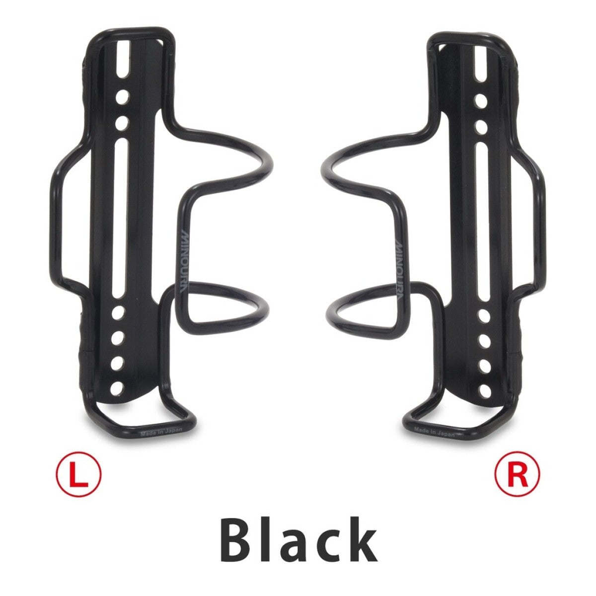 Minoura portabotellas entrada lateral izquierda slb-100l negro