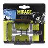 Mirage atb pedalen alu zilver+reflector blister 1500969