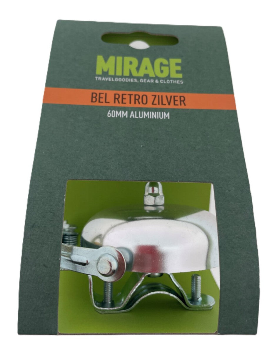 Campana Mirage retro aluminio 60mm, plata