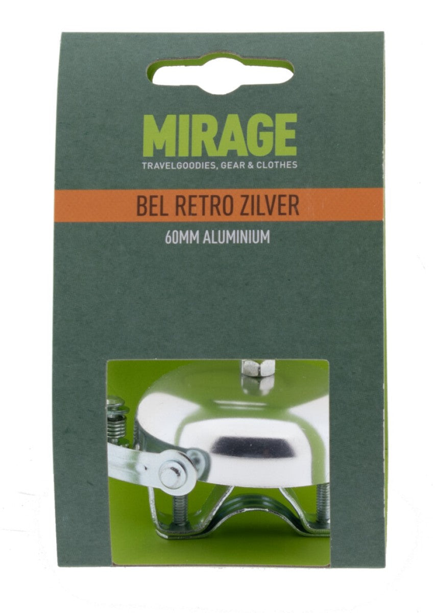 Campana Mirage retro aluminio 60mm, plata