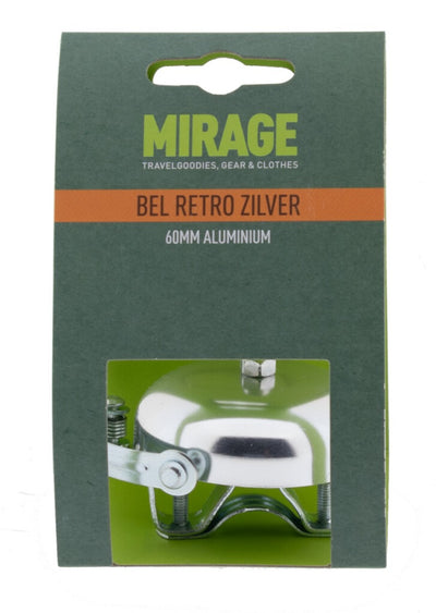 Campana Mirage retrò in alluminio 60mm, argento