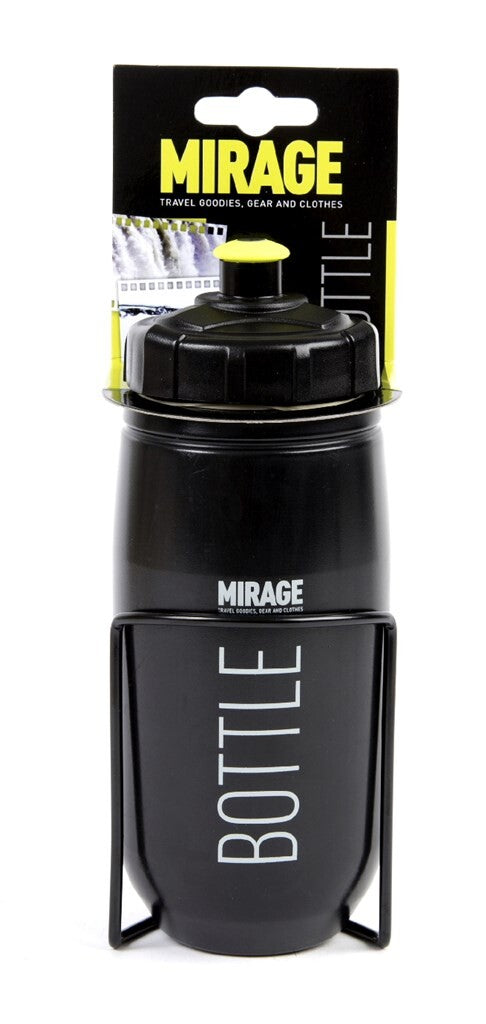 Borraccia Mirage con supporto 600 ml nero