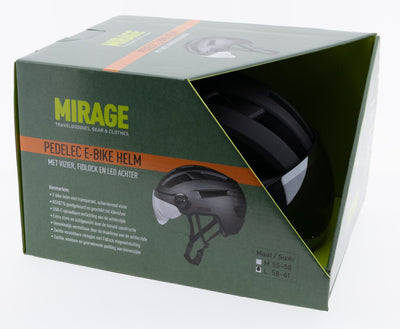 Casco Mirage speed pedelec misura 58-61 cm nero opaco