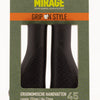 MANEJES DE LA BICURA MIRAGIA - ergonómico, negro, 132 mm
