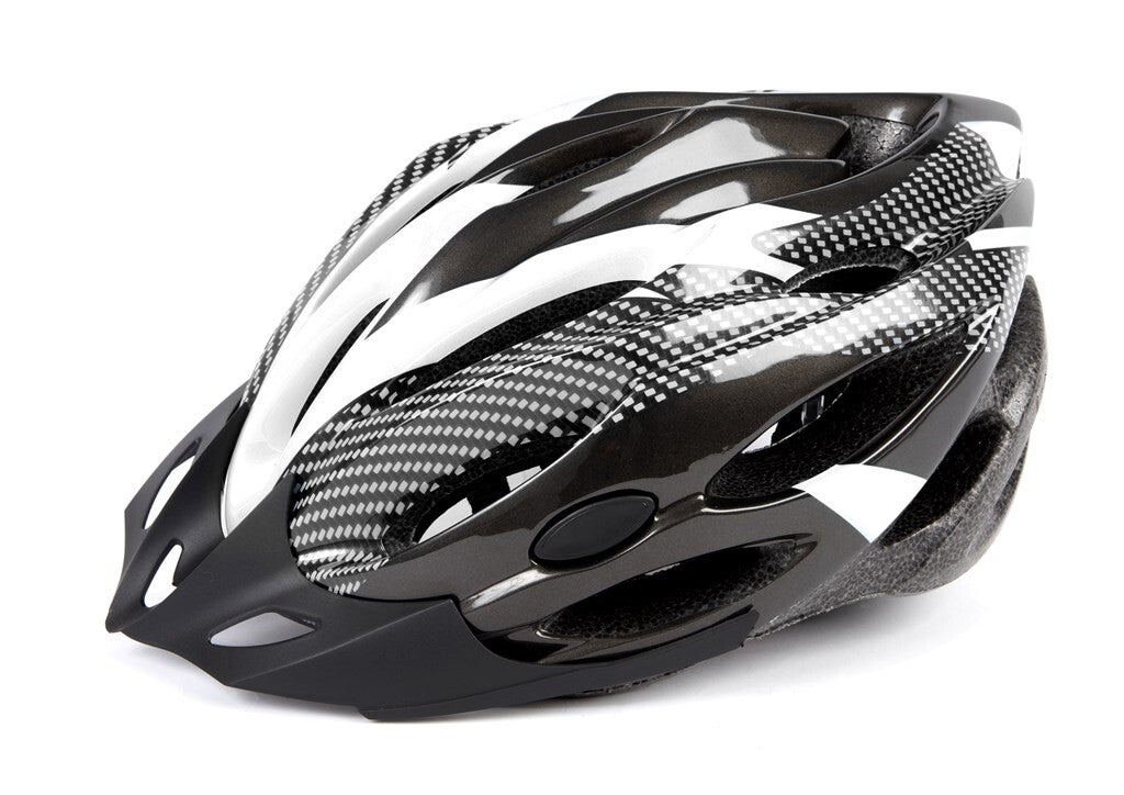Mirage helm l 58-62 zilver zwart wit