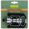 Pedalen Mirage Anti-Slip Aluminium zilver