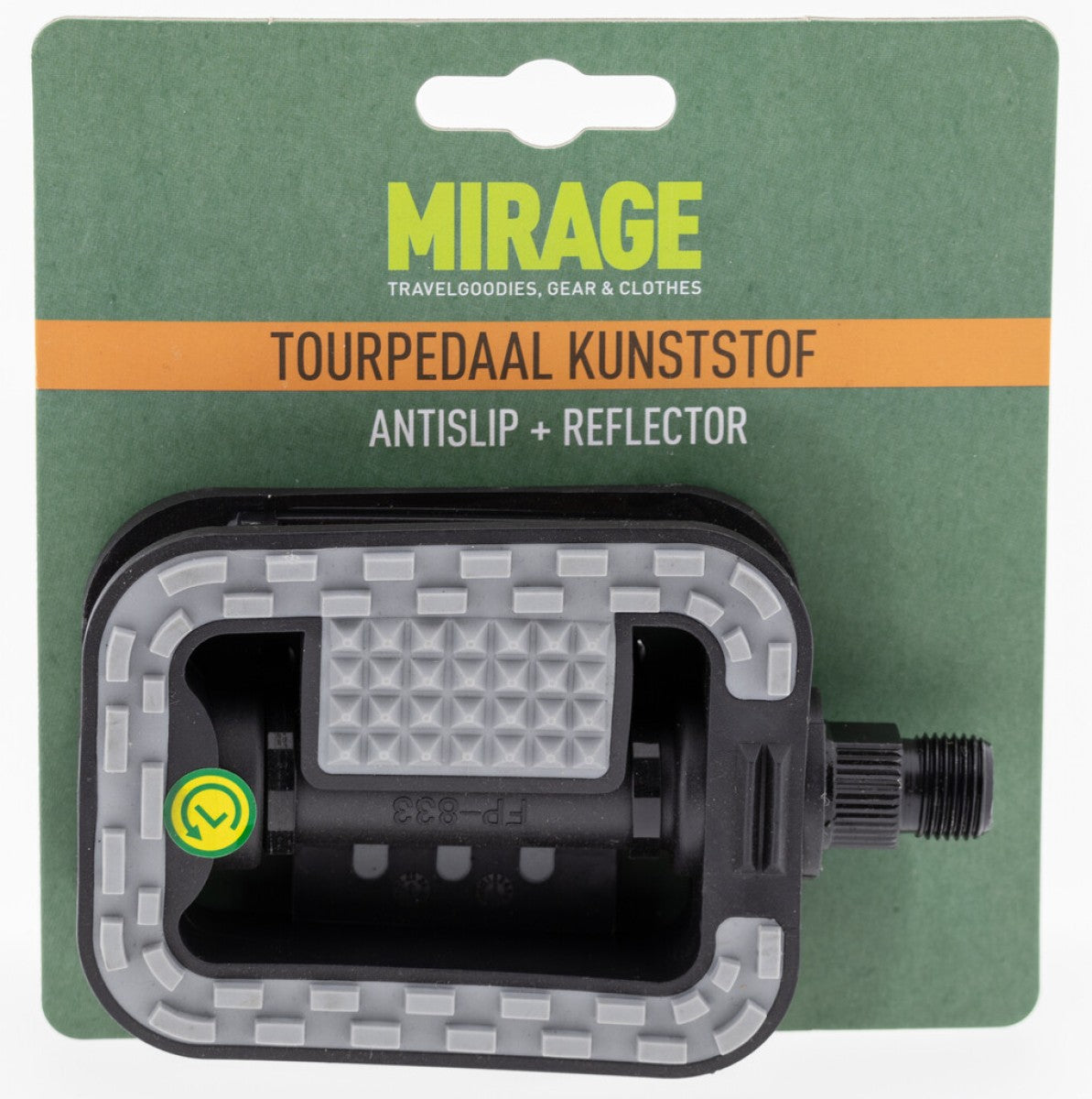 Mirage Tour Pedal Plastic Anti -Slip Black Grey Tarjeta