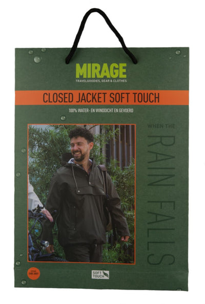 Mirage Rain Finterfall Chaqueta cerrada Tamaño l hecho de poliéster toque suave Earl Grey