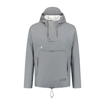 Mirage Rainwall Rainfall Chaqueta cerrada Tamaño XL hecho de poliéster suave toque Earl gris
