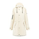 Mirage regenjas rainfall trenchcoat - maat l - gemaakt van polyester soft touch - off white