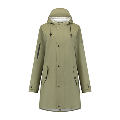 Mirage Trenchcoat Rainfall soft touch maat S groen