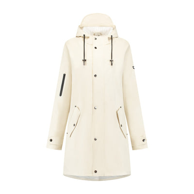 Mirage Impermea pioggia Trench Dimensione XL fatta di poliestere morbido bianco