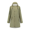 Mirage Rainboat Rainfall Trenchcoat tamaño XL hecho de poliéster toque suave verde oliva verde