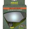 Mirage Mirror Bar-end girando de vidrio de lujo de vidrio gris metálico en la tarjeta