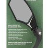 Mirage Direction Mirror ajustable 10 x 5 cm Negro