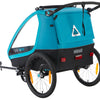 Carrello per bici per bambini Mirage Tommy - Frame in alluminio, Wielvering, 3 -Point Gordel, Blue, 2021
