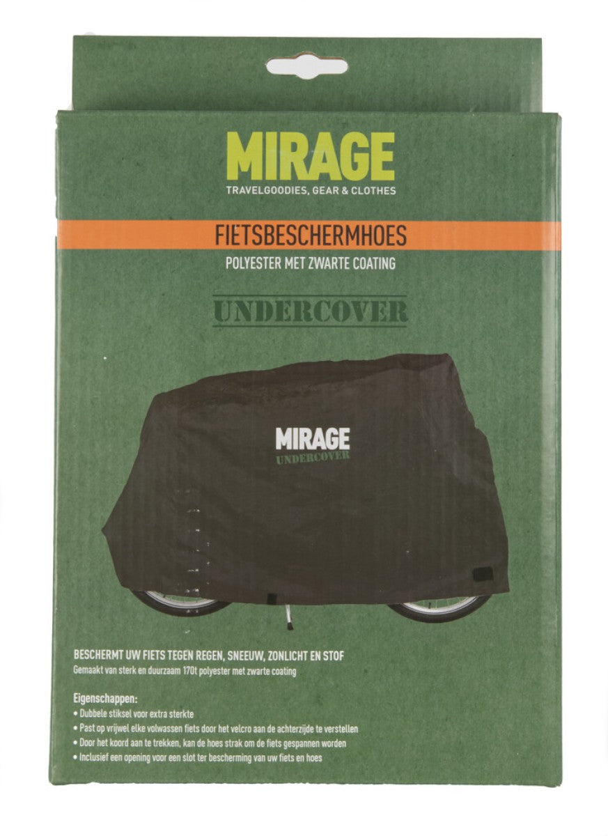 Copertura di protezione per biciclette sotto copertura mirage 170t poliestere, nero