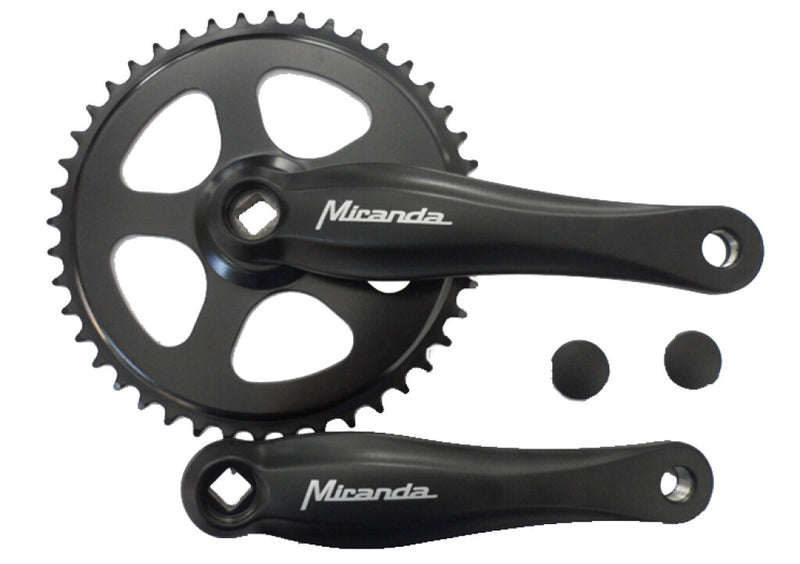 Miranda  beta 1+ crankstel 44t 3 32“, zwart zwart