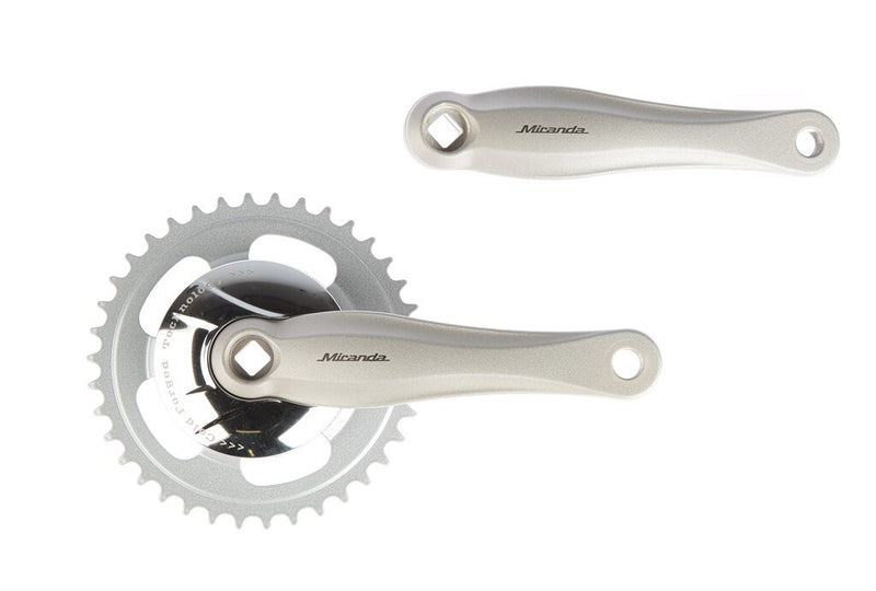 Miranda crankset alfa 1 38 tands alu nexus 91 mm disk ( gazelle ) zilv