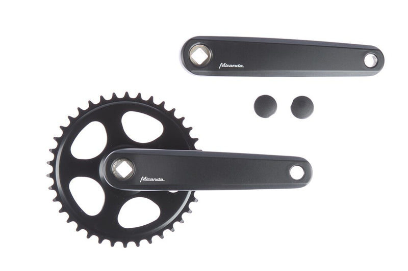 Cranket 38t Miranda Delta Jis por 3 32 Collar - Sin disco - Matt Black