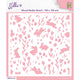 Nellie's choice • stencil 15x15cm background rabbits tulips