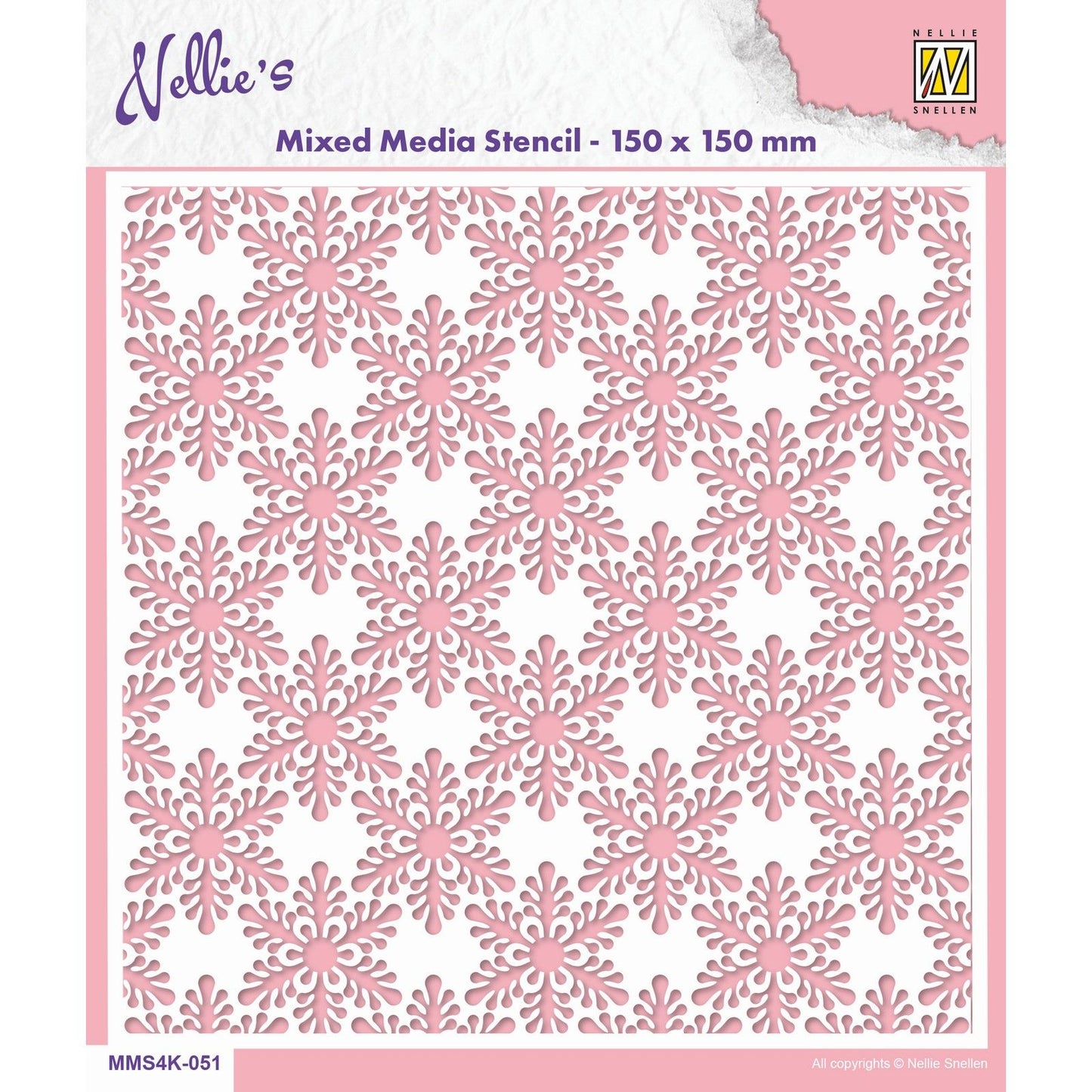 La scelta di Nellie • Fiocchi di neve con stencil