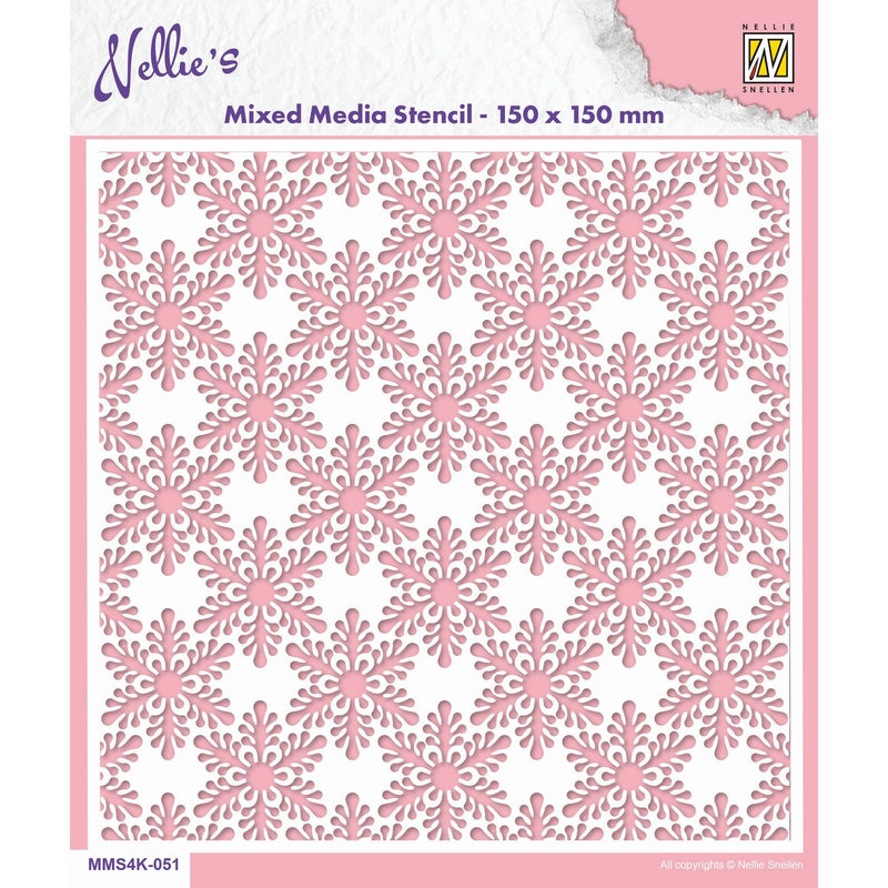 La scelta di Nellie • Fiocchi di neve con stencil
