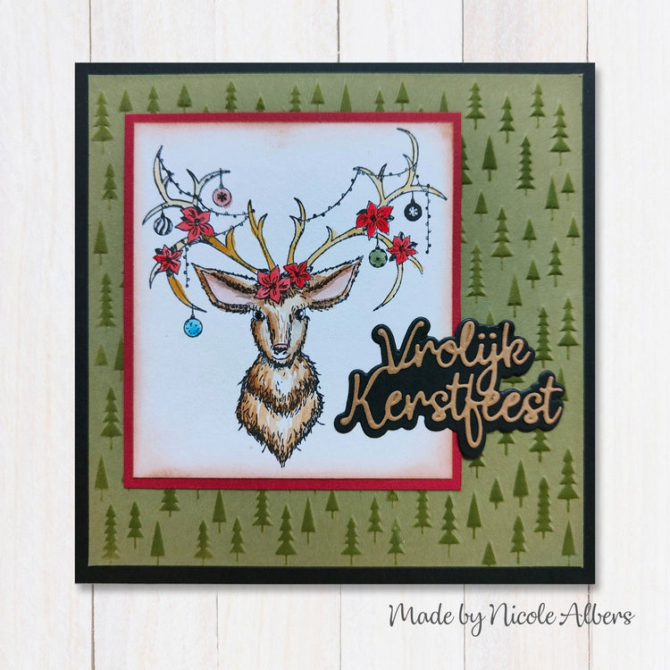 Nellie's choice • stencil christmas trees