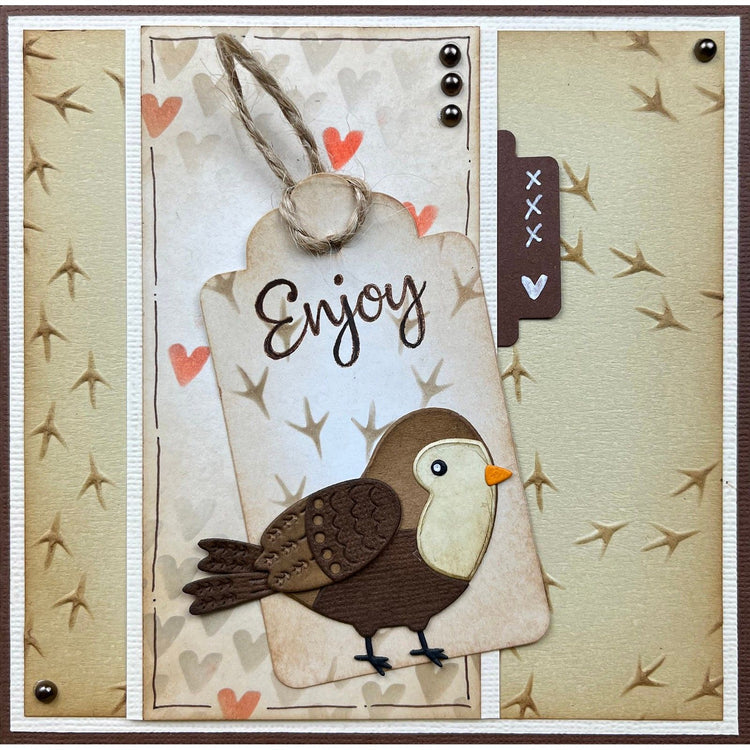 Nellie's choice • stencil birdfeet