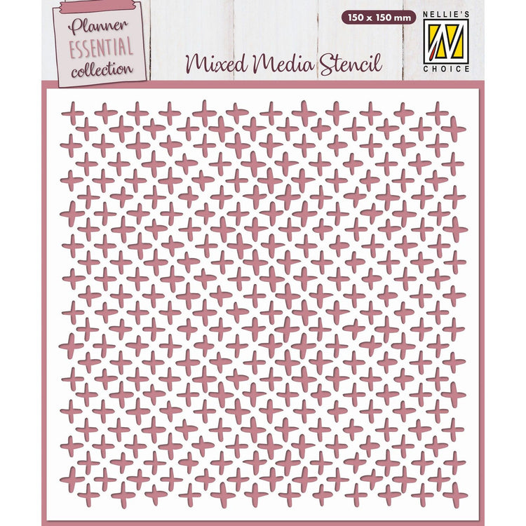 Nellie's choice • sjabloon plus tekens 15x15cm