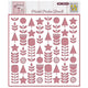 Nellie's choice • sjabloon scandinavische bloemen 15x15cm