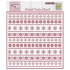 Nellie's choice • sjabloon scandinavische bloemen sneeuw 15x15cm