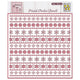 Nellie's choice • sjabloon scandinavische bloemen sneeuw 15x15cm